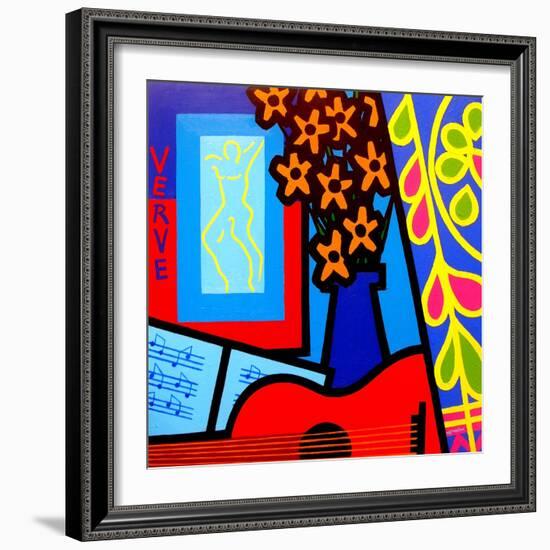 Still Life with Matisses Verve-John Nolan-Framed Giclee Print