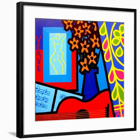 Still Life with Matisses Verve-John Nolan-Framed Giclee Print