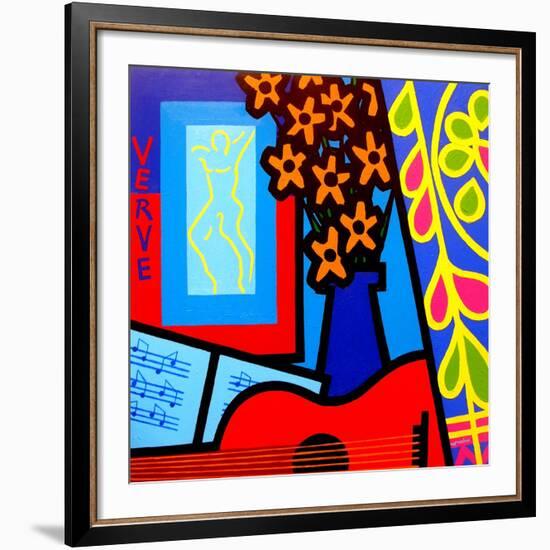 Still Life with Matisses Verve-John Nolan-Framed Giclee Print