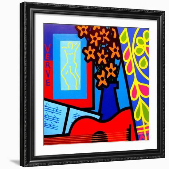 Still Life with Matisses Verve-John Nolan-Framed Giclee Print