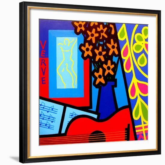 Still Life with Matisses Verve-John Nolan-Framed Giclee Print