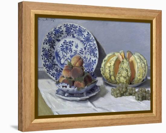 Still Life with Melon-Claude Monet-Framed Premier Image Canvas