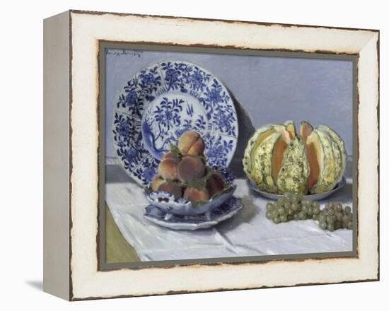 Still Life with Melon-Claude Monet-Framed Premier Image Canvas