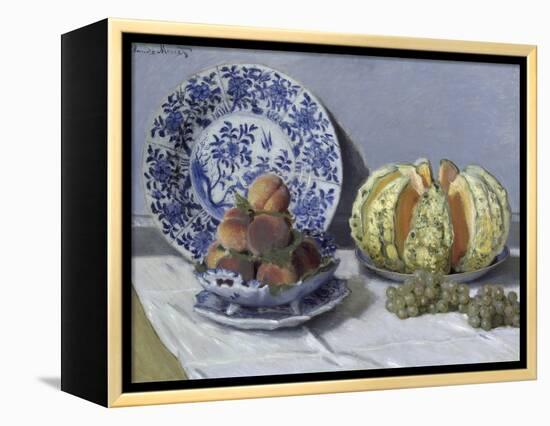 Still Life with Melon-Claude Monet-Framed Premier Image Canvas