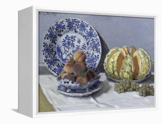 Still Life with Melon-Claude Monet-Framed Premier Image Canvas