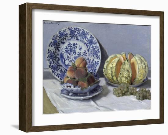 Still Life with Melon-Claude Monet-Framed Giclee Print