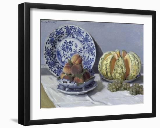 Still Life with Melon-Claude Monet-Framed Giclee Print