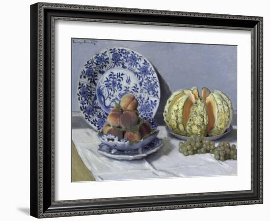 Still Life with Melon-Claude Monet-Framed Giclee Print