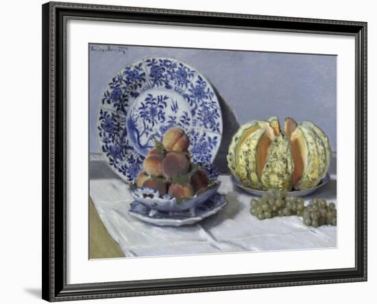 Still Life with Melon-Claude Monet-Framed Giclee Print