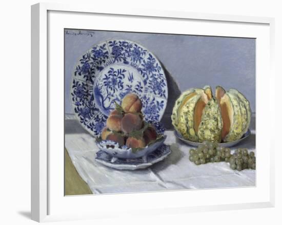 Still Life with Melon-Claude Monet-Framed Giclee Print