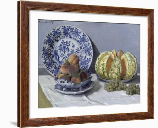 Still Life with Melon-Claude Monet-Framed Giclee Print