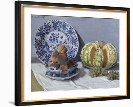 Still Life with Melon-Claude Monet-Framed Giclee Print