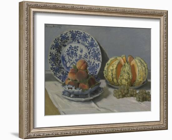 Still-Life with Melon-Claude Monet-Framed Giclee Print