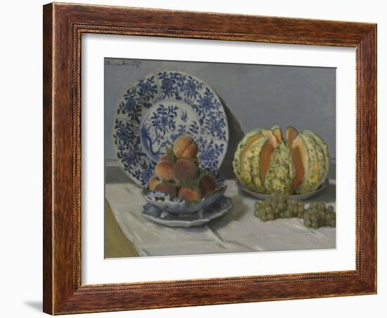 Still-Life with Melon-Claude Monet-Framed Giclee Print