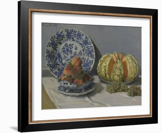 Still-Life with Melon-Claude Monet-Framed Giclee Print