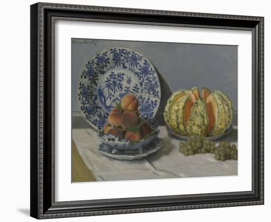 Still-Life with Melon-Claude Monet-Framed Giclee Print