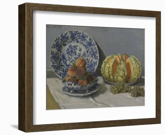 Still-Life with Melon-Claude Monet-Framed Giclee Print