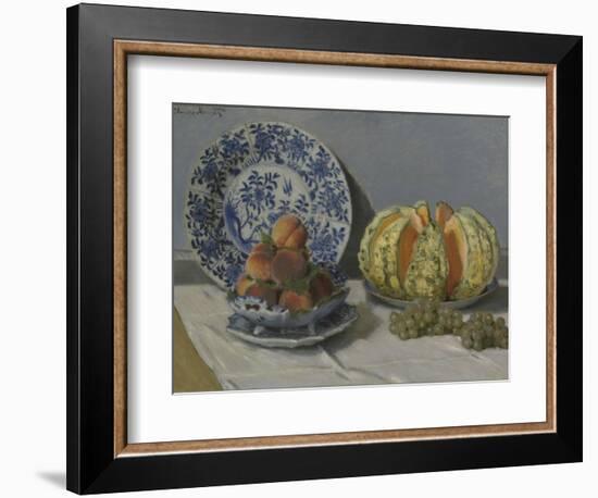 Still-Life with Melon-Claude Monet-Framed Giclee Print