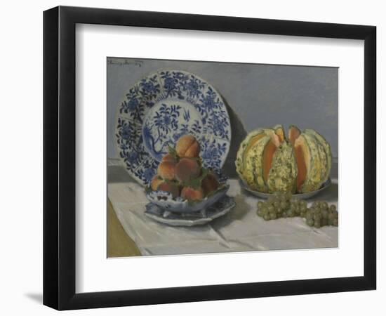 Still-Life with Melon-Claude Monet-Framed Giclee Print