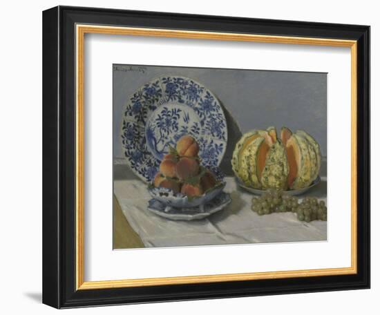 Still-Life with Melon-Claude Monet-Framed Giclee Print