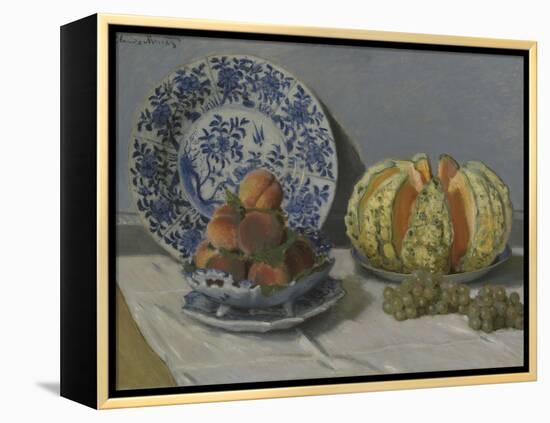 Still-Life with Melon-Claude Monet-Framed Premier Image Canvas