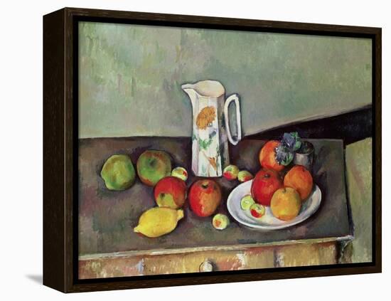 Still Life with Milkjug and Fruit, circa 1886-90-Paul Cézanne-Framed Premier Image Canvas