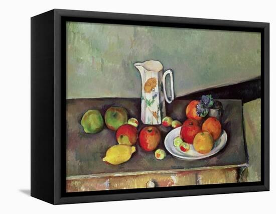 Still Life with Milkjug and Fruit, circa 1886-90-Paul Cézanne-Framed Premier Image Canvas