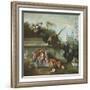 Still Life with Monkey, Fruits, and Flowers, 1724-Jean-Baptiste Oudry-Framed Giclee Print