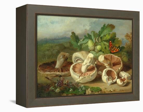 Still Life With Mushrooms Etc., 1859-null-Framed Premier Image Canvas