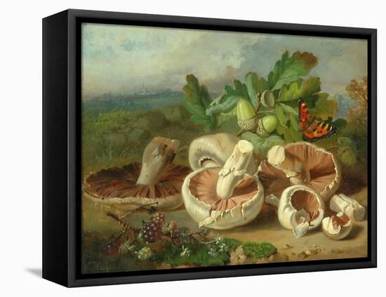 Still Life With Mushrooms Etc., 1859-null-Framed Premier Image Canvas