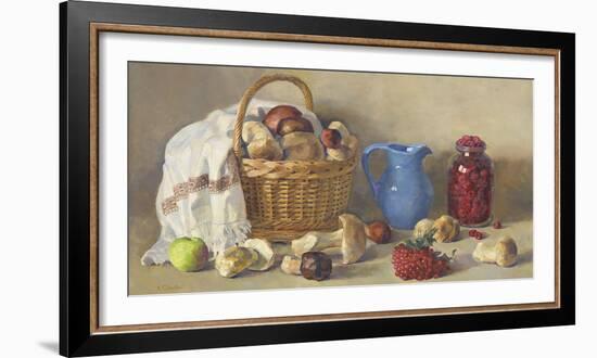 Still Life With Mushrooms-Valeriy Chuikov-Framed Giclee Print