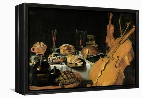 Still Life with Musical Instruments, 1623-Pieter Claesz-Framed Premier Image Canvas
