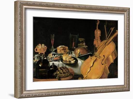 Still Life with Musical Instruments, 1623-Pieter Claesz-Framed Giclee Print