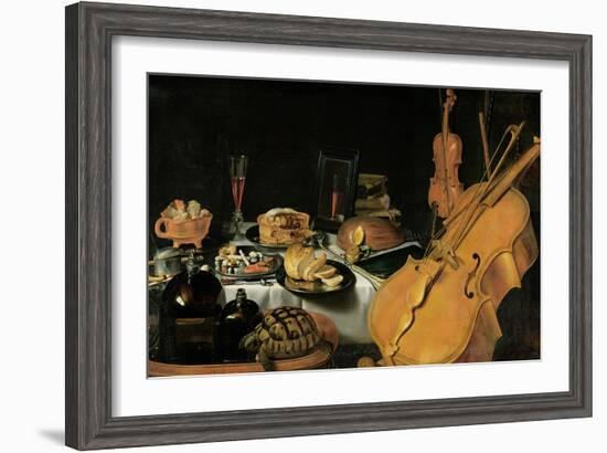 Still Life with Musical Instruments, 1623-Pieter Claesz-Framed Giclee Print