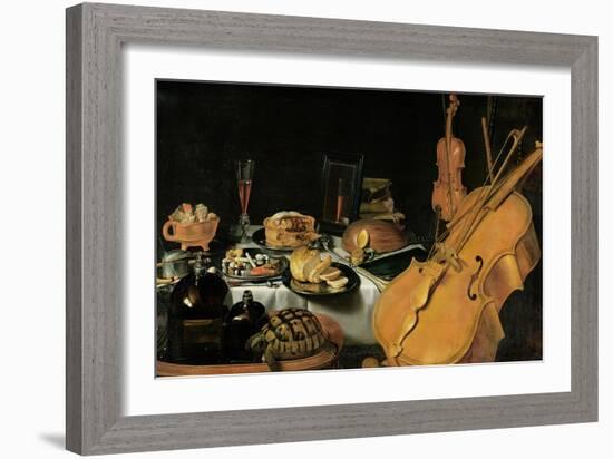 Still Life with Musical Instruments, 1623-Pieter Claesz-Framed Giclee Print