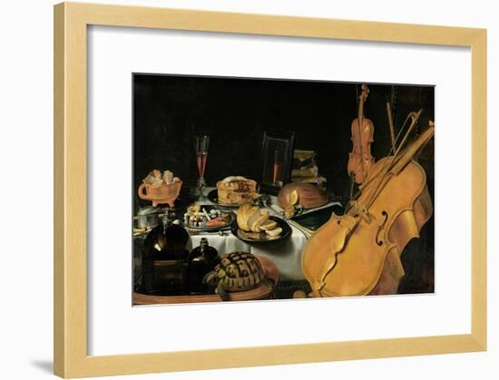 Still Life with Musical Instruments, 1623-Pieter Claesz-Framed Giclee Print