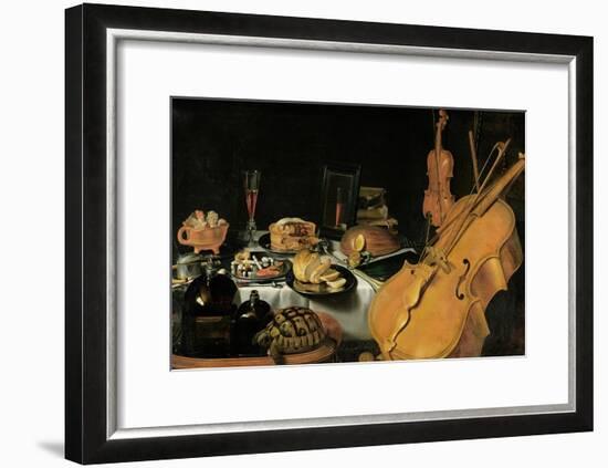 Still Life with Musical Instruments, 1623-Pieter Claesz-Framed Giclee Print