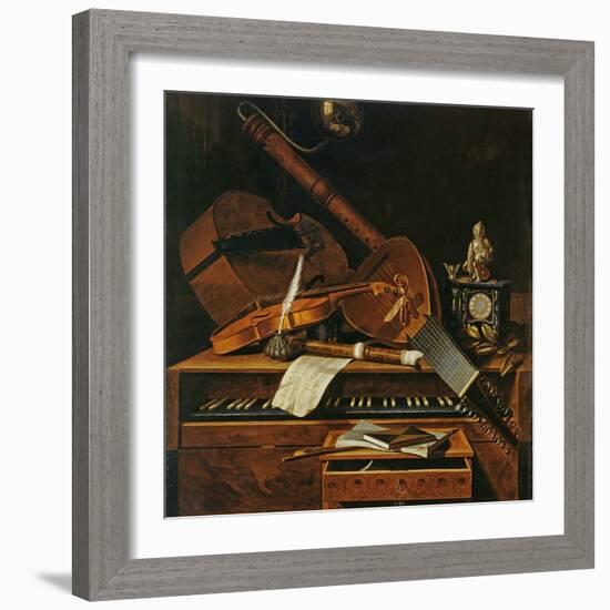 Still Life with Musical Instruments-Pieter Gerritsz. van Roestraten-Framed Giclee Print