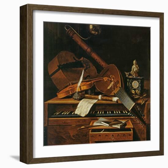 Still Life with Musical Instruments-Pieter Gerritsz. van Roestraten-Framed Giclee Print