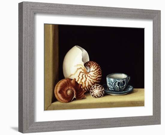 Still Life with Nautilus, 1998-Jenny Barron-Framed Giclee Print