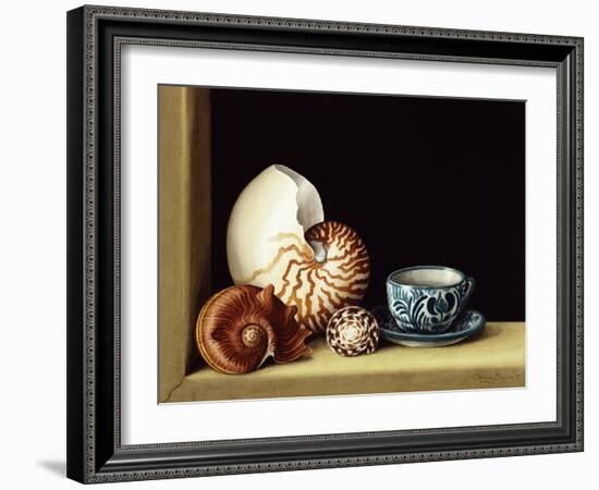 Still Life with Nautilus, 1998-Jenny Barron-Framed Giclee Print