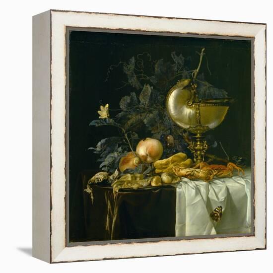 Still-Life with Nautilus Cup-Willem van Aelst-Framed Premier Image Canvas
