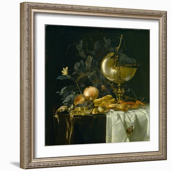 Still-Life with Nautilus Cup-Willem van Aelst-Framed Giclee Print