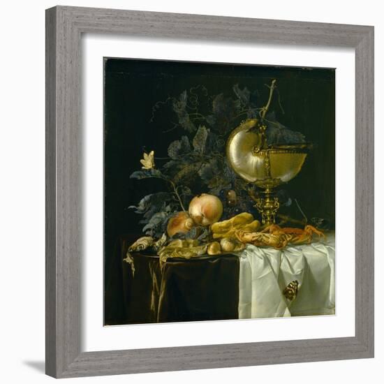 Still-Life with Nautilus Cup-Willem van Aelst-Framed Giclee Print