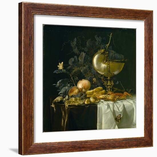 Still-Life with Nautilus Cup-Willem van Aelst-Framed Giclee Print