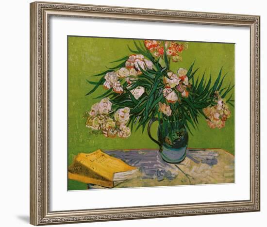 Still Life with Oleander-Vincent van Gogh-Framed Giclee Print