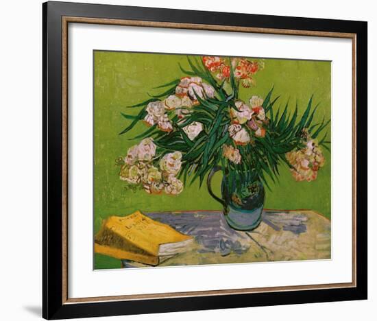 Still Life with Oleander-Vincent van Gogh-Framed Giclee Print