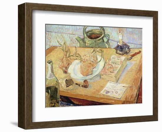 Still Life with Onions, 1889-Vincent van Gogh-Framed Giclee Print