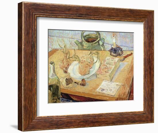 Still Life with Onions, 1889-Vincent van Gogh-Framed Giclee Print