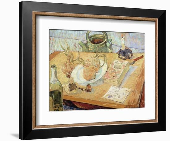 Still Life with Onions, 1889-Vincent van Gogh-Framed Giclee Print